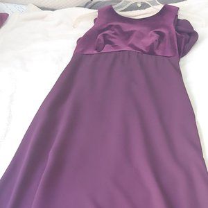 Chiffon & velvet formal dress, size 6